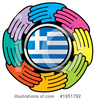 Greek Flag Clipart #1651792 by Lal Perera