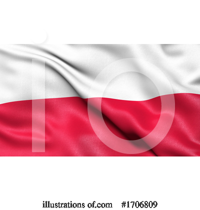 Polish Flag Clipart #1706809 by stockillustrations