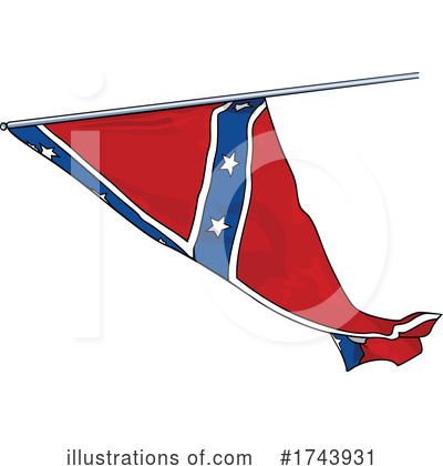 Confederate Flag Clipart #1743931 by dero