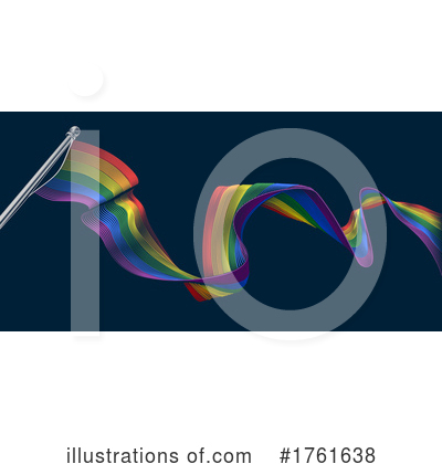 Rainbow Flag Clipart #1761638 by AtStockIllustration
