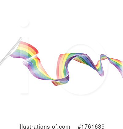 Rainbow Flag Clipart #1761639 by AtStockIllustration