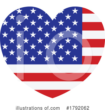 Flag Heart Clipart #1792062 by AtStockIllustration