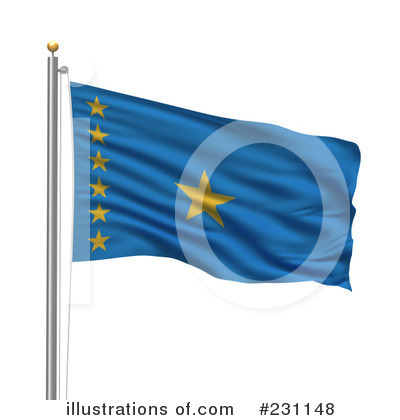Royalty-Free (RF) Flag Clipart Illustration by stockillustrations - Stock Sample #231148