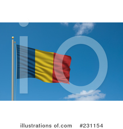Romanian Flag Clipart #231154 by stockillustrations