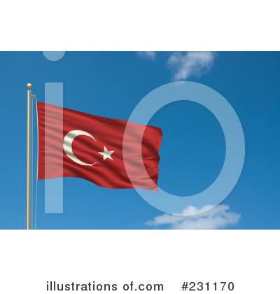 Turkey Flag Clipart #231170 by stockillustrations