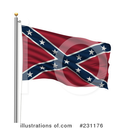 Confederate Flag Clipart #231176 by stockillustrations
