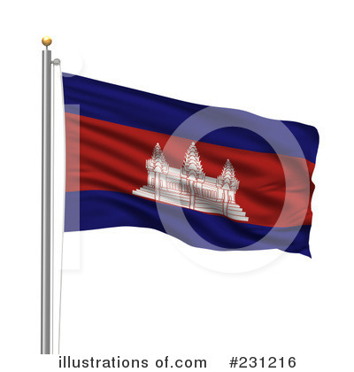 Royalty-Free (RF) Flag Clipart Illustration by stockillustrations - Stock Sample #231216