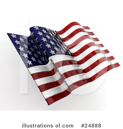 American Flag Clipart #24888 by KJ Pargeter