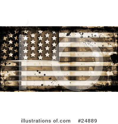 American Flags Clipart #24889 by KJ Pargeter