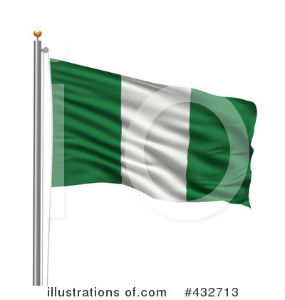 Nigeria Flag Clipart #432713 by stockillustrations