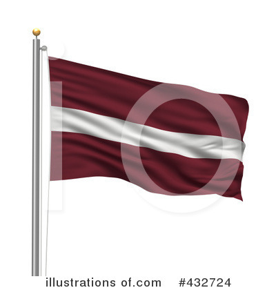 Royalty-Free (RF) Flag Clipart Illustration by stockillustrations - Stock Sample #432724