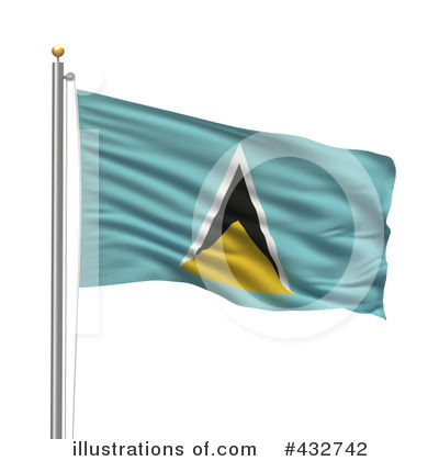 Royalty-Free (RF) Flag Clipart Illustration by stockillustrations - Stock Sample #432742