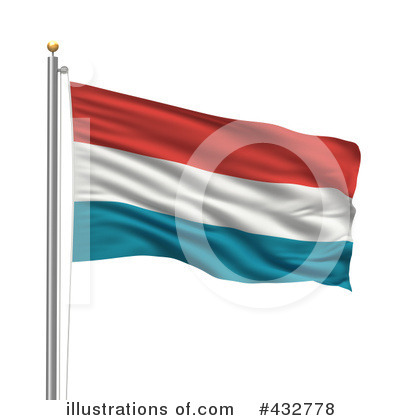 Luxembourg Flag Clipart #432778 by stockillustrations