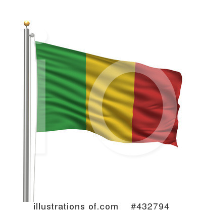 Royalty-Free (RF) Flag Clipart Illustration by stockillustrations - Stock Sample #432794