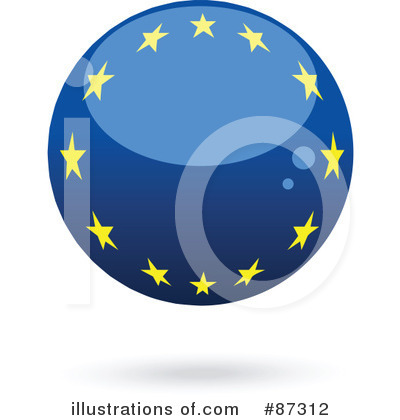 Royalty-Free (RF) Flag Clipart Illustration by elaineitalia - Stock Sample #87312