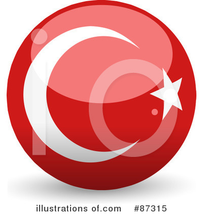 Royalty-Free (RF) Flag Clipart Illustration by elaineitalia - Stock Sample #87315