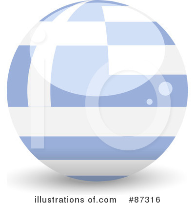 Royalty-Free (RF) Flag Clipart Illustration by elaineitalia - Stock Sample #87316