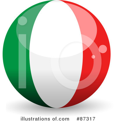 Royalty-Free (RF) Flag Clipart Illustration by elaineitalia - Stock Sample #87317