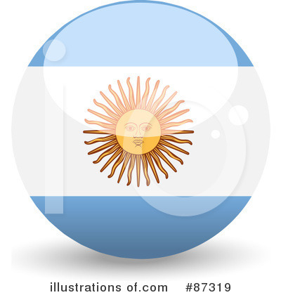 Royalty-Free (RF) Flag Clipart Illustration by elaineitalia - Stock Sample #87319