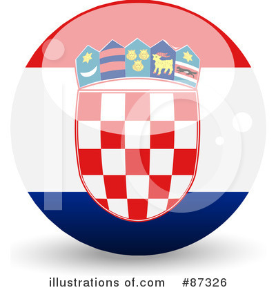 Royalty-Free (RF) Flag Clipart Illustration by elaineitalia - Stock Sample #87326