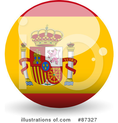 Royalty-Free (RF) Flag Clipart Illustration by elaineitalia - Stock Sample #87327