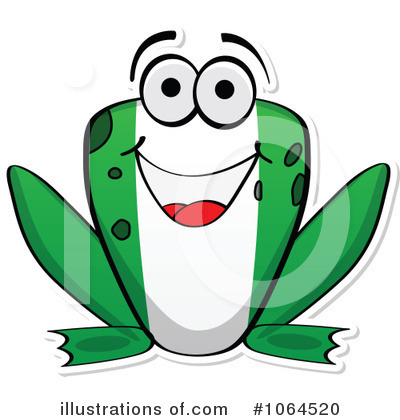 Royalty-Free (RF) Flag Frog Clipart Illustration by Andrei Marincas - Stock Sample #1064520