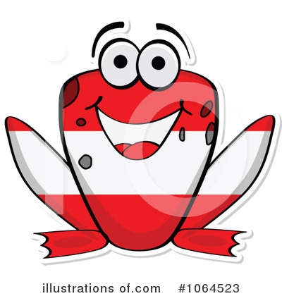 Flag Frog Clipart #1064523 by Andrei Marincas
