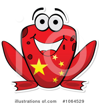 Royalty-Free (RF) Flag Frog Clipart Illustration by Andrei Marincas - Stock Sample #1064529
