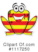Flag Frog Clipart #1117250 by Andrei Marincas