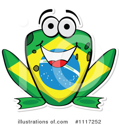 Royalty-Free (RF) Flag Frog Clipart Illustration by Andrei Marincas - Stock Sample #1117252
