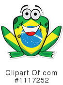 Flag Frog Clipart #1117252 by Andrei Marincas