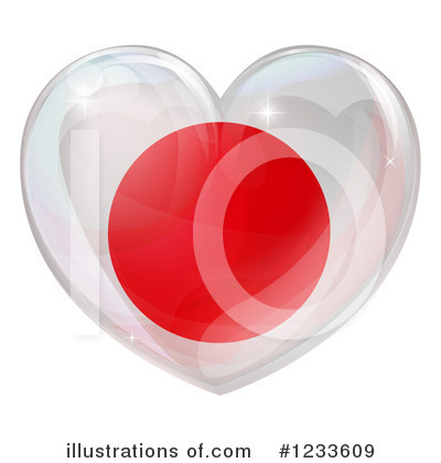 Royalty-Free (RF) Flag Heart Clipart Illustration by AtStockIllustration - Stock Sample #1233609