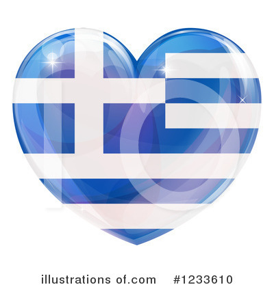 Royalty-Free (RF) Flag Heart Clipart Illustration by AtStockIllustration - Stock Sample #1233610