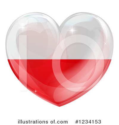 Royalty-Free (RF) Flag Heart Clipart Illustration by AtStockIllustration - Stock Sample #1234153