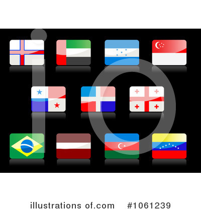 Flag Icons Clipart #1061239 by Vector Tradition SM