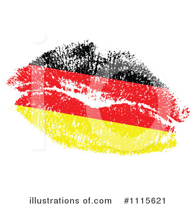 Royalty-Free (RF) Flag Kiss Clipart Illustration by Andrei Marincas - Stock Sample #1115621