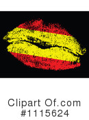Flag Kiss Clipart #1115624 by Andrei Marincas