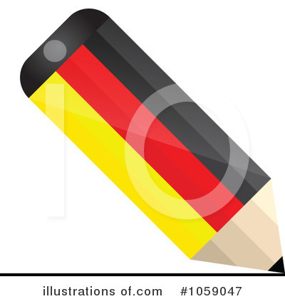 Flag Pencil Clipart #1059047 by Andrei Marincas