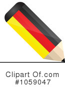 Flag Pencil Clipart #1059047 by Andrei Marincas