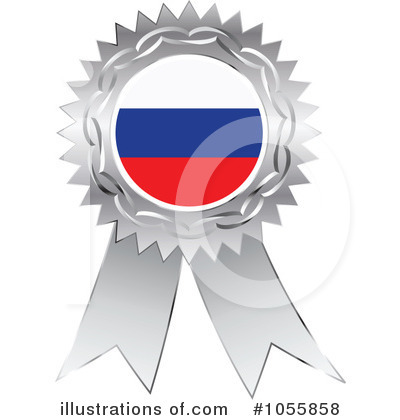 Royalty-Free (RF) Flag Ribbon Clipart Illustration by Andrei Marincas - Stock Sample #1055858