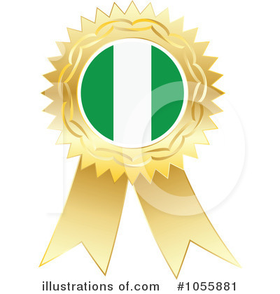 Nigerian Flag Clipart #1055881 by Andrei Marincas