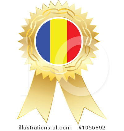 Royalty-Free (RF) Flag Ribbon Clipart Illustration by Andrei Marincas - Stock Sample #1055892