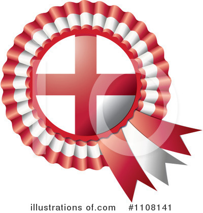 Royalty-Free (RF) Flag Rosette Clipart Illustration by MilsiArt - Stock Sample #1108141