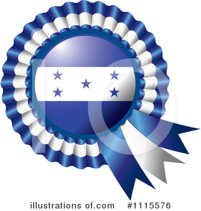 Royalty-Free (RF) Flag Rosette Clipart Illustration by MilsiArt - Stock Sample #1115576