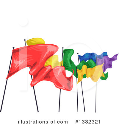 Flags Clipart #1332321 by BNP Design Studio