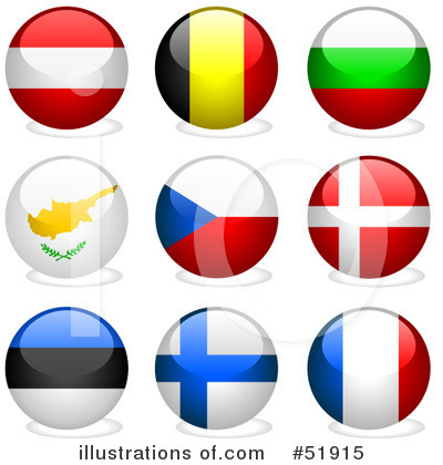Royalty-Free (RF) Flags Clipart Illustration by dero - Stock Sample #51915