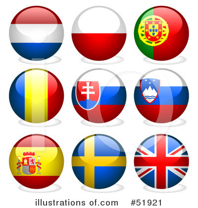 Royalty-Free (RF) Flags Clipart Illustration by dero - Stock Sample #51921