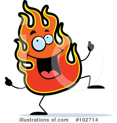 Royalty-Free (RF) Flame Clipart Illustration by Cory Thoman - Stock Sample #102714