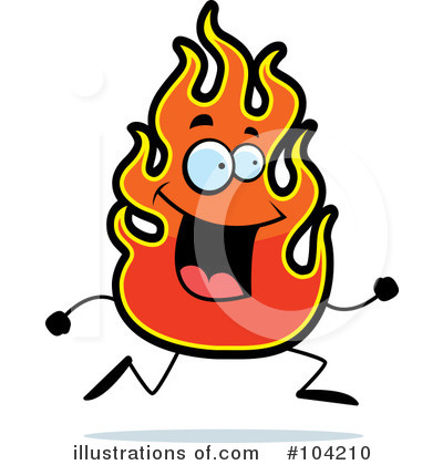 Royalty-Free (RF) Flame Clipart Illustration by Cory Thoman - Stock Sample #104210