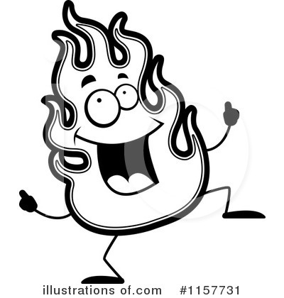 Royalty-Free (RF) Flame Clipart Illustration by Cory Thoman - Stock Sample #1157731